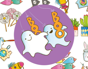 Fantasmini per la festa di Halloween