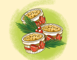 Crumble di Natale con pere, cannella e zenzero