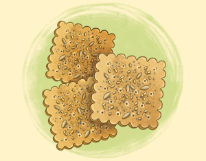 Crackers integrali con mix di semi oleosi