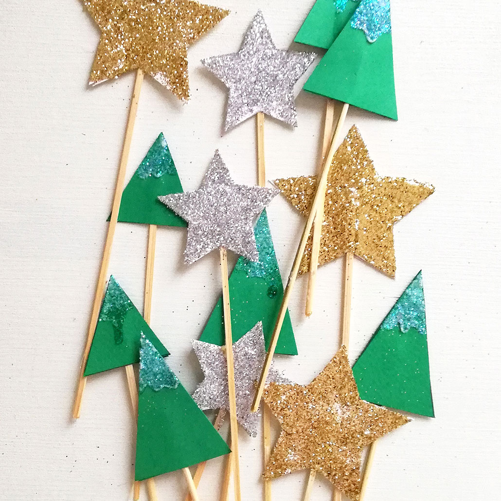 Cake topper scintillante