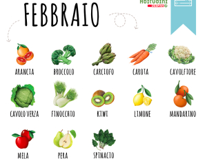 Verdura e frutta del mese di Febbraio