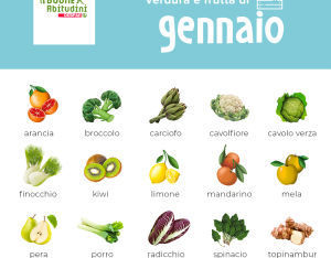 Il carrello di stagione: verdura e frutta del mese di gennaio