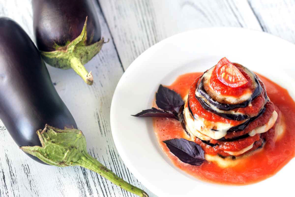 Melanzane pomodoro e mozzarella