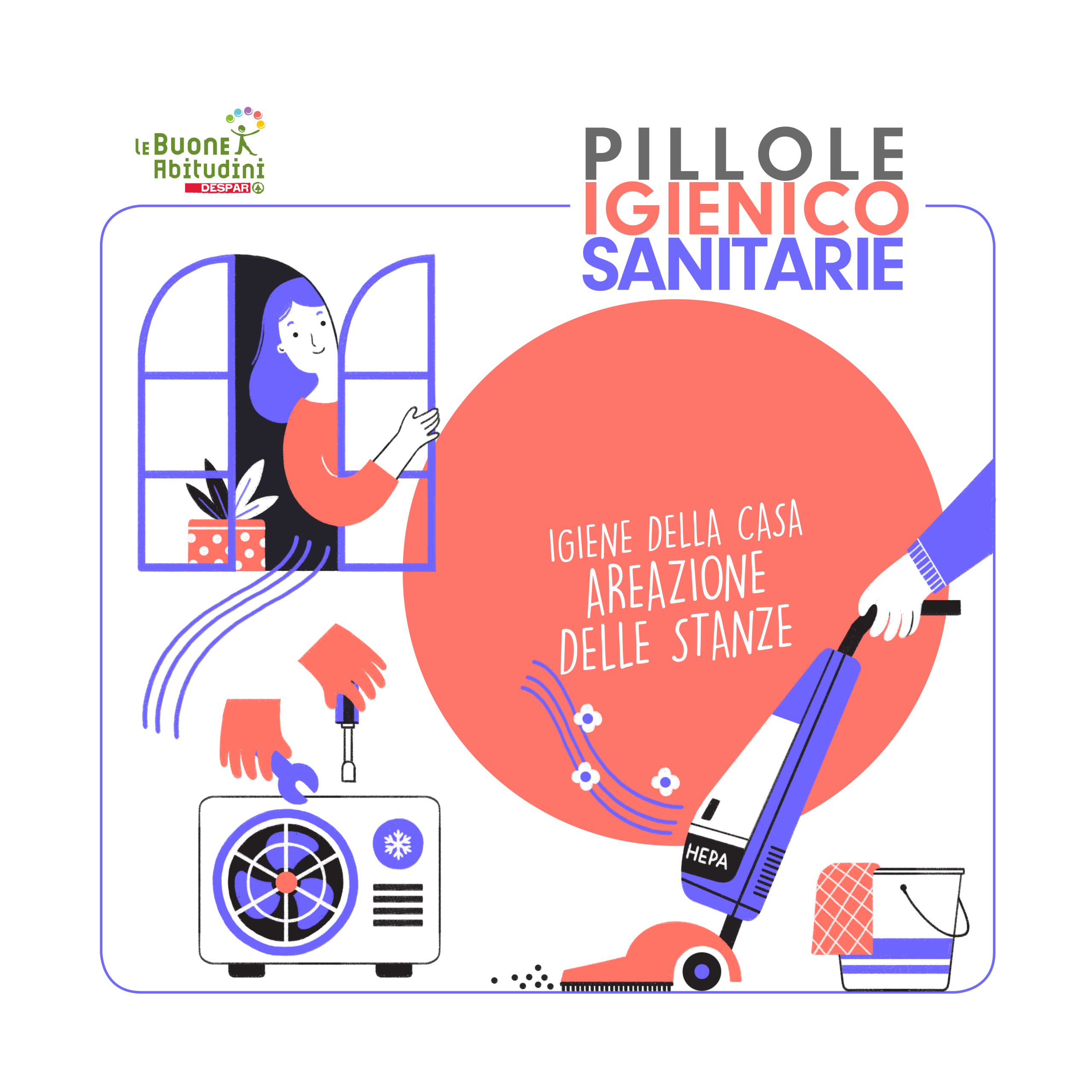 Igiene della casa e areazione delle stanze