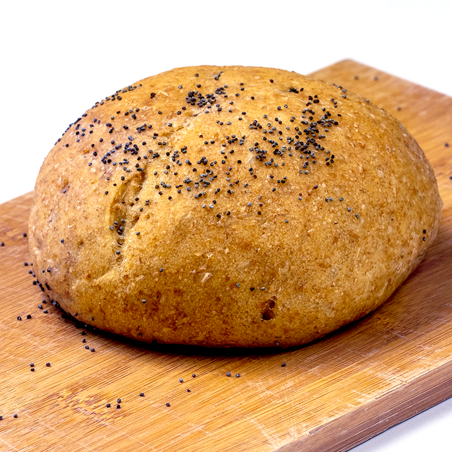 Panini con farina integrale e semi di papavero